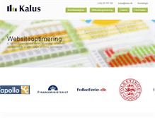 Tablet Screenshot of kalus.dk